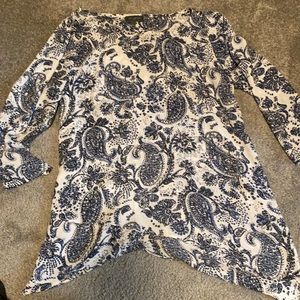 Paisley 3/4 sleeve blouse